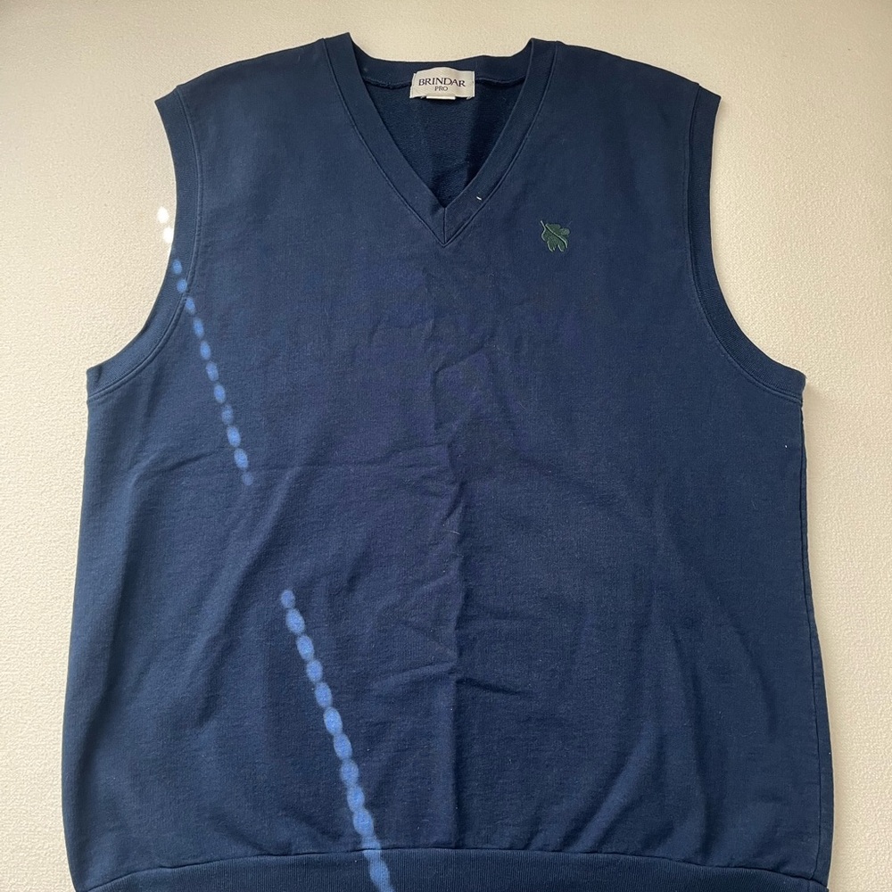 Navy Blue Sleeveless Sweater Vest